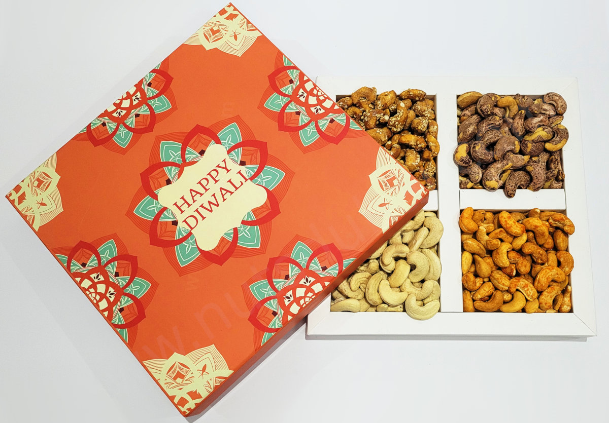 Diwali Nuts Gift Boxes All Cashews In Dubai U.A.E